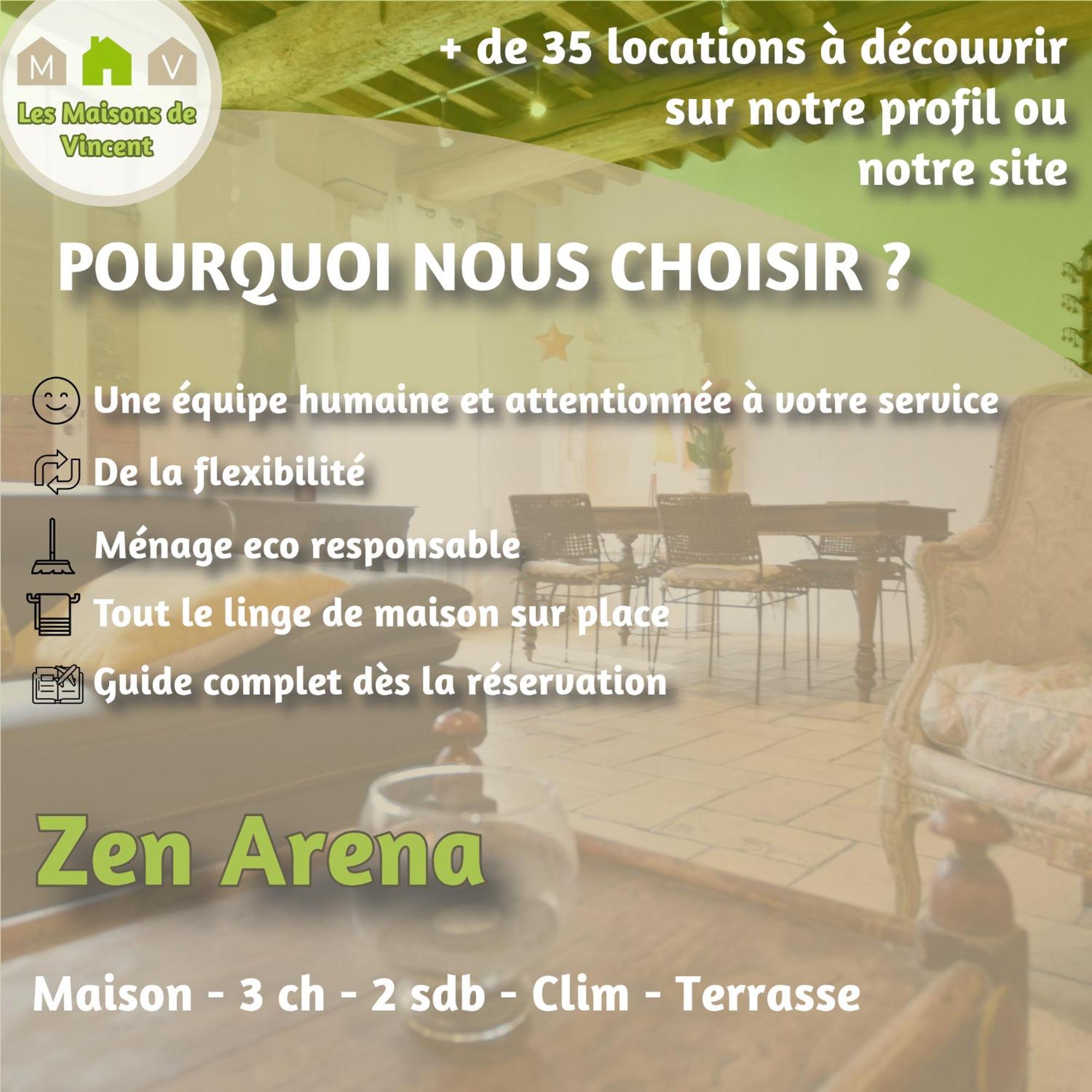 Zen Arena, Clim - Terrasse Villa Arles Exterior photo